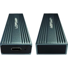 "LC Power External Storage Enclosure USB 3.2 (Gen 2x1) M.2 Card - Fast PCIe NVMe & SATA Solutions for Ultimate Data Storage!"
